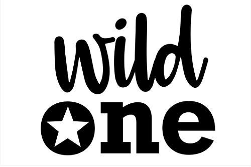 Bügelbild Aufbügler Geburtstag Wild One Wunschzahl Herzen Heart in Flex, Glitzer, Flock, Effekt in Wunschgröße
