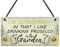 RED OCEAN Drinking Prosecco In The Garden Shed Hanging Plaque Funny Alcohol Sign Friendship Gift