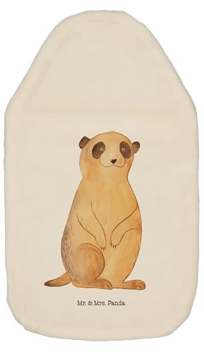 Mr. & Mrs. Panda Wärmflasche Erdmännchen - Geschenk, Traveling, Afrika, Bettflasche, Wildtiere, Kinderwärmflasche, Wärmekissen, Kleine Wärmflasche,