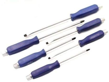 SET 6 CACCIAVITI CON MANICO BATTENTE IN ACCIAIO CROMO VANADIUM CALAMITATI