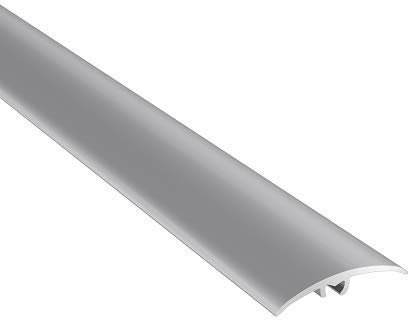 Übergangsprofil 37 x 7 mm | Aluminiumprofil 3 in 1 | Übergangsleiste Ausgleichsprofil Abschlussprofil Höhenausgleich Aluprofil Silber 1860 mm