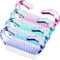 4 Pieces Handle Nail Brush Nail Hand Scrubbing Cleaning Brush Fingernail Brushes Plastic Clean Brush, 2.6 x 0.5 x 1.4 Inches (Blue, Green, Pink, Purple)