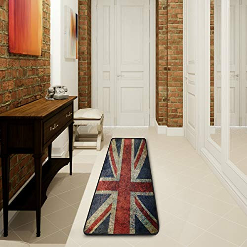 Mnsruu Teppich mit britischer Flagge, London-England-Kollektion, Teppich für Wohnzimmer, Schlafzimmer, Küche, 61 cm x 182,88 cm