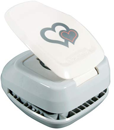 Rayher 69225000 Silhouetten-Stanzer Herzen, Metall, farblos, 3,8x3,2cm