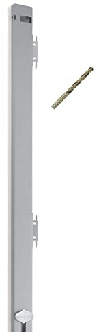 Guardianite File Cabinet Locking Bar. Fits 4 Drawer File Cabinets. Includes Cobalt Drill Bit. (Gray)