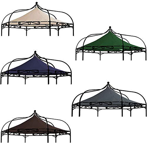 freigarten.de Toit de rechange pour pavillon Modena, à 6 angles, 320 cm, étanche, matériau : panama en PVC, souple, 370 g/m², ultra résistant, modèle 8