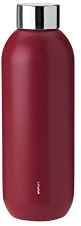 [A] Keep Cool d. Steel Drinking Bottle, 0.6 L. - Warm Maroon