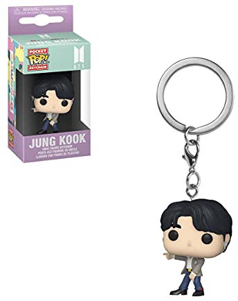 Funko Pop Keychain: BTS - Dynamite - Jungkook - Mini-figurine en Vinyle à Collectionner Porte-clés Fantaisie - Cadeau de Noël - Idée de Cadeau - Produits Officiels - Music Fans - Mini-figurine