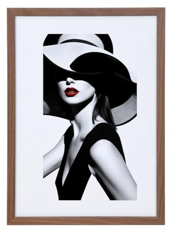 Holz Bilderrahmen Plexi Foto Rahmen Collage Wanddeko Poster S111: Farbe: Braun | Format: 10x15