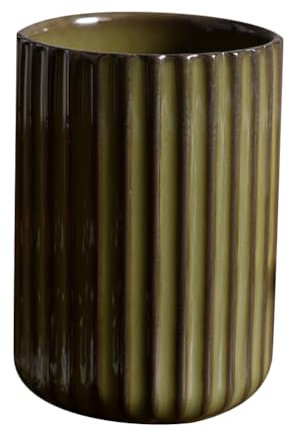 LIFKOME Japanese Tea Cups Ceramics Coffee Mugs Chinese or Japanese Style Porcelain Milk Mug No Handles Vintage Stripe Beverage Cup Drinks Tumbler for Tea Lovers 300ml Green Tea Cup Set