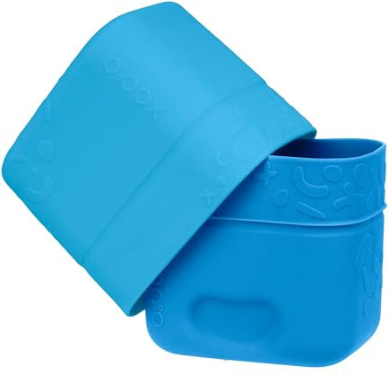 b.box Snackbox Kinder Klein | Wiederverwendbare Silikon Snack Vorratsdosen Klein Lunchbox | Ofen-, Mikrowellen-, Gefrier-, Spülmaschinenfest