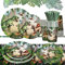 101 Stück Dino Pappgeschirr, Dinosaurier Gebutstag Party Set, Dino Kindergeburtstag Deko, Dinosaur Party Supplies, Pappteller, Becher, Servietten Partygeschirr, für Picknicks, Geburtstage (20 Gäste)