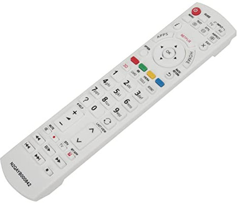 ALLIMITY N2QAYB000842 Ersatz Fernbedienung passend für Panasonic Viera TV TX-39ASW504 TX-49DSW504S TX-55DXW654 TX-L50E6E TX-32AS520Y TX-40CXC725 TX-50CS630E TX-55CS630E TX-55CXC725