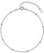 Loutade Silver Anklets for Women, 925 Sterling Silver Ankle Bracelet, Adjustable Beach Barefoot Foot Chain, Summer Holiday Silver Ankle Chain, Classic Women's Ball Anklets Beach Jewellery for Girls