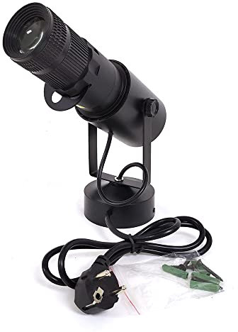 SuhoFutus 15W LED Weiß Spot Licht Led Pin Spot Manuelle Fokus Länge Einstellbar, Punktstrahler für Discokugel, für Band, Bars, Hochzeit, Festival