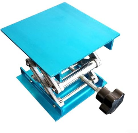 Lioaeust Aluminium-Oberfräsen-Hubtisch, 10,2 x 10,2 cm, Hebetisch, Holzbearbeitung, Gravur, Labor, Hebeständer, Router für chemische Instrumente