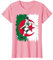 Maillot Algérie de Foot pour Femme Fille Drapeau Algérien T-Shirt