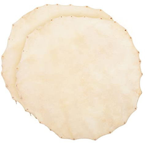 Abaodam 2stücke Strapazierfähige Trommelhäute Aus Leder Für Afrikanische Trommeln Ersatzzubehör Für Percussion Hochwertige Trommelfelle Für Djembe Für Schlagzeuger Und Percussionisten