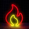 Signe Flamboyant Flamme LED Rouge pour Chambre, Mur, Bar, Restaurant - Veilleuse Néon Décorative - Cadeau pour Enfants, Garçons, Amis