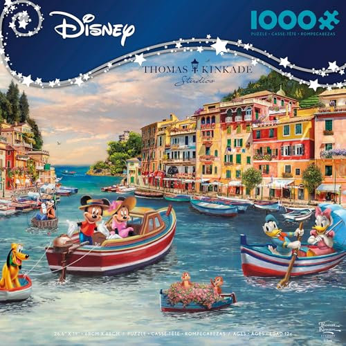 Ceaco - Thomas Kinkade - Disney - Mickey & Minnie in Italien - Puzzle mit 1000 Teilen