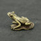 BRUAOWJF Kleine Messingfigur, Frosch Trinkle, Skulptur Ornament, Kupfer Miniatur Metall Ornament, Vintage Büro, Zuhause, Feng Shui, Guss, Bronze Skulptur Geschenk