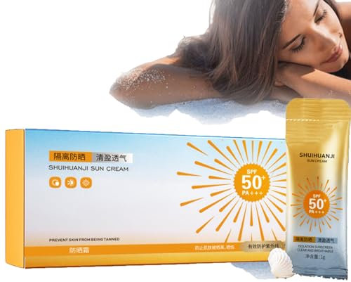 30 Stück Mini-Sonnencreme In Reisegröße, Anti-Age Sonnenschutz Sonnenschutz-Spray, Sonnencreme Reisegröße LSF 50+, Wasserfestes Sonnenschutz, Sonnencreme Gesicht In Reisegröße (1pc)