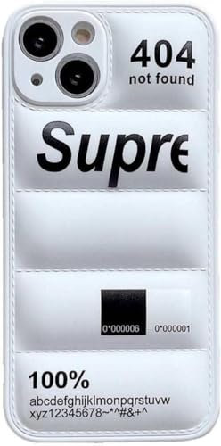 Handyhülle für iPhone kreative Kratzfeste Schutzhülle 3D Puffer Handy Vollschutz Abdeckung kratzfestes Cover für Apple (Weiß, iPhone 11)