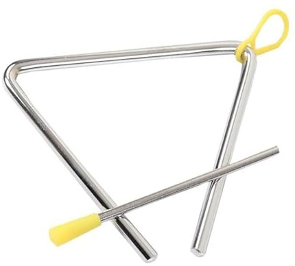 One Piece Durable Rustproof Triangle - Heavy Duty Hand Percussion for School Musical Instrument Shop