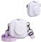 HIYQIN Funda Duro para Cámara Compatible con Cámara Instantánea Fujifilm Instax Mini 12/11/9/8/90/99/40, para Instax Mini Bolsa de Transporte con Correa para el Hombro - Iris Purple