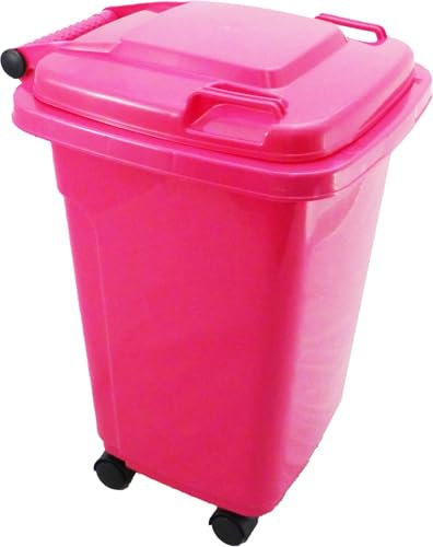 The-Wheelie-Bin-Company 30 Litre Miniature Wheelie Bin Pink with Castors