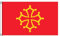 Stormflag Languedoc Flagge, 60 x 90 cm, Flagge Midi-Pyrénéen – Okzitanien, 3 x 2 m, aus Polyester, 90 g, mit Ösen und Doppelnaht
