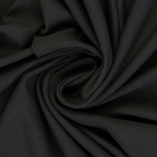 Jersey Stoff Vanessa | Swafing | NEUE FARBEN | uni (Länge am Stück: ab 50cm | Breite: 155cm) (anthrazit 790)