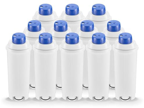 Molifal Wasserfilter, Ersatz für Delonghi Kaffeevollautomaten DLSC002 Filter, kompatibel mit Delonghi Dinamica, Magnifica S, Eletta Explorer, ETAM Autentica EPAM und ECAM-Serie (12)