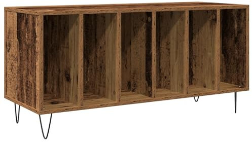 vidaXL Artisan Oak Cube Storage Shelf - 5 Shelves - Engineered Wood - Home Organizer for Living Room/Office/Bedroom