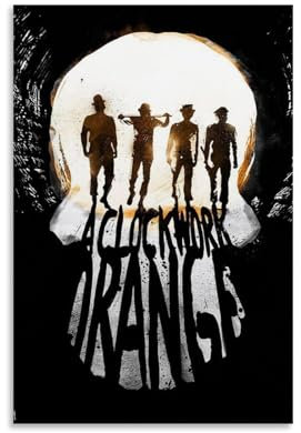 LSPOIZNC A Clockwork OrangeArt Bilddruck, moderne Familienschlafzimmer-Dekoration, Posterdruck, Wohnzimmer, Ästhetik, Leinwand, Wand, Jugendliche, Mädchen, Schlafsaal, Dekoration, ungerahmt, 40 x 60