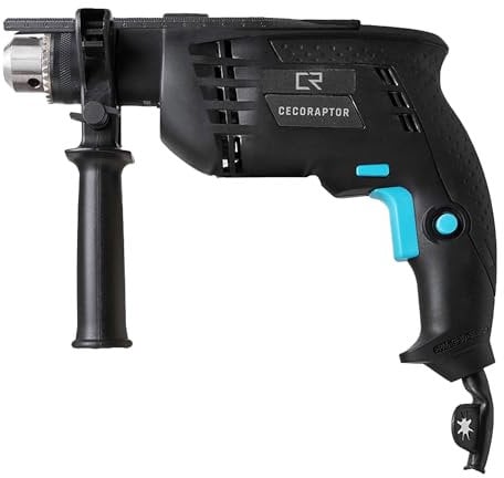 Cecotec Trapano Elettrico a Percussione CecoRaptor Impact Drill. 850W. Punta 13mm. 4800 rpm. 46000 Impatti/min. Impugnatura Ausiliaria. Blocco Interruttore. Regola Profondità. Cavo 3m