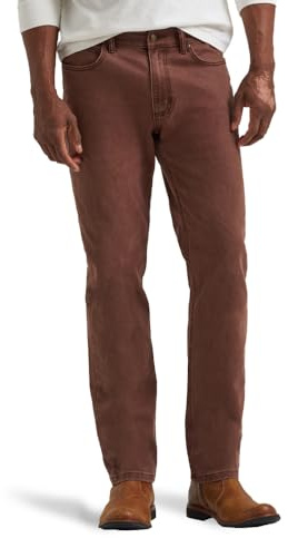 Lee Men's Legendary Regular Straight Jean, Bistre, 34W x 34L