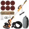 Ponceuse Girafe, 950W 225 mm Ponceuse Mur et Plafond, 6 vitesses (800 à 2100 tr/min), avec Système d'Aspiration Automatique, poignée télescopique, long tuyau à poussière, lumière LED (B)