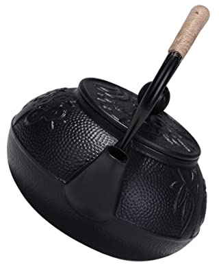 CCKUYT Théière en Fonte, cafetière, théière Japonaise, Carafe à Eau en métal, Bouilloire à café sifflante, Chauffe-café, théière avec Filtre, Multifonction