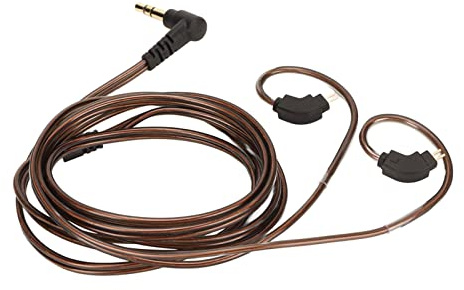 Cosiki 0,78 Mm 2-poliges Kopfhörer-Upgrade-Kabel, Kopfhörer-Upgrade-Kabel mit Mikrofon und 3,5 Mm Abgewinkeltem Stecker, Ideal für AS10, AS06, ZST, ZS3 Ersatz-Ohrhörerkabel