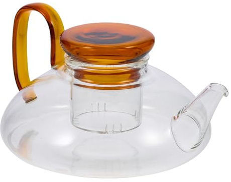 MOKKHNB Théière Japonaise en Verre Rouge 700 Ml Bouilloire Domestique Légère pour Salon de Thé et Bureau Cafetière Cuisine Pratique et Élégante