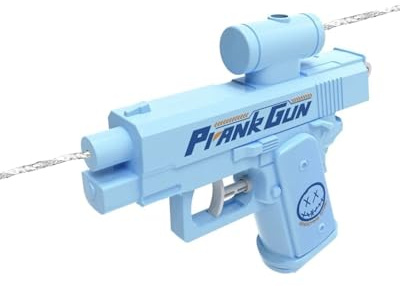 KAHZOR 1 Pièce Mini Pistolet à Eau Farceur Bleu, Jet Inversé – Blague Hilarante & Surprise Inattendue pour Fêtes, Anniversaire, Plage & Piscine