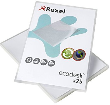 Rexel Ecodesk (A4) L Folders (Clear) - 1 X Pack Of 25 Folders