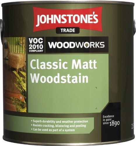 2.5LTR - JOHNSTONE'S WOODWORKS MATT WOODSTAIN WALNUT