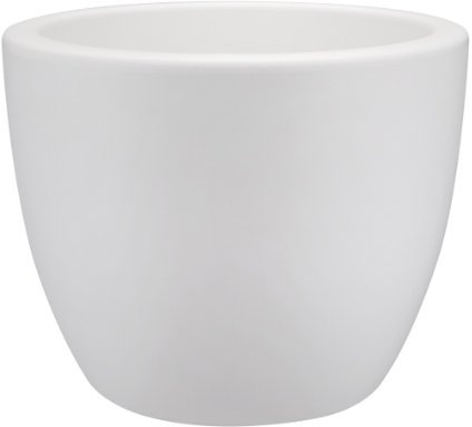 Elho Pflanztopf Pure Soft Round Ø40x30cm mit Rollen weiß