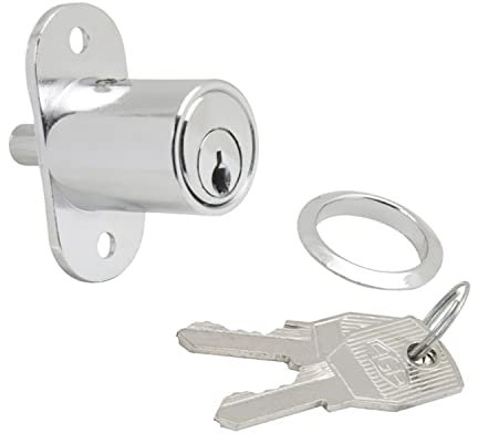 WOLFPACK LINEA PROFESIONAL - Cerradura Puerta Corredera Pulsador 147/27 mm. Cromado