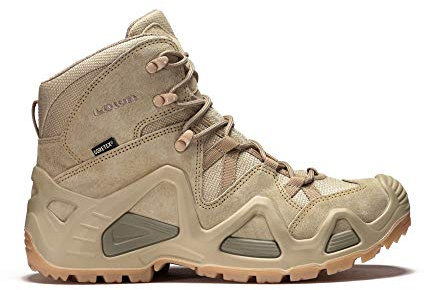 LOWA 310537 0410 Zephyr GTX Mid 13 - Herren Wanderschuhe Khaki 36.5 EU Gore-Tex Wasserfest Schnürschuhe Klassisch Multifunktional Outdoor Militär Jagd Wandern Outdoor-Arbeit