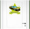 Samunshi® Cooles Auto Wandtattoo Türschild mit Name personalisierbar Kinderzimmer Türaufkleber Baby Wandaufkleber - 25x22cm mehrfarbig