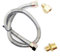 METER STAR Propane fire Pit Whistle Free Gas Flex Line for Fire Pit and Fireplace - Stainless Steel (24 Long) 1/2 NPT Male x 1/2 NPT Female Corrugated Pipe