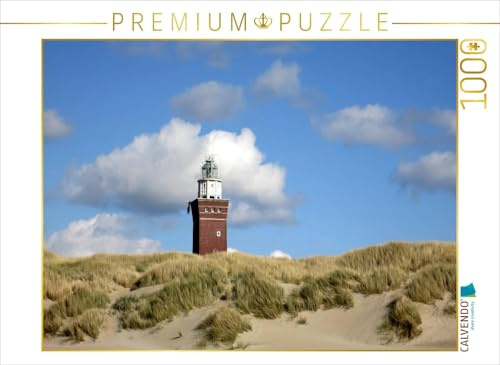 CALVENDO Puzzle Leuchtturm und Düne | 1000 Teile Lege-Größe 64 x 48 cm Foto-Puzzle für glückliche Stunden